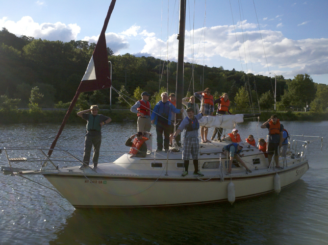 Ithaca Sea Scouts Sailing with Crew 1001 Sept 2012
